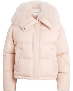 Yves Salomon Down Technical Puffer Jacket - Pink