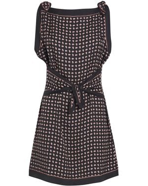 Doen Silk-Blend Millane Mini Dress - Black