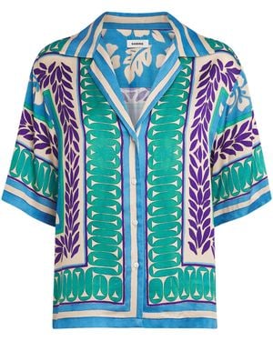 Sandro Floral Shirt - Blue