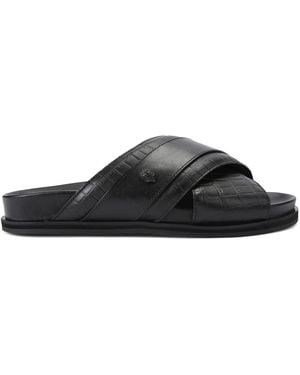 Kurt Geiger Leather Baron Sandals - Black