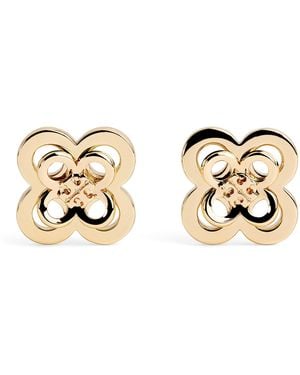 Tory Burch Kira Clover Stacked Stud Earrings - Metallic