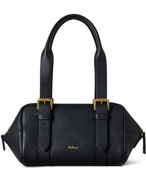 Mulberry Small Leather Boston Shoulder Bag - Black