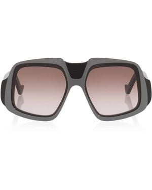 Loewe Anagram Oversized Square Sunglasses - Gray