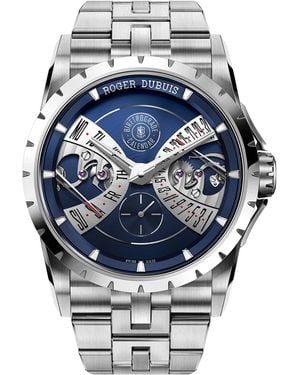 Roger Dubuis Stainless Steel Excalibur Biretrograde Calendar Watch - Grey