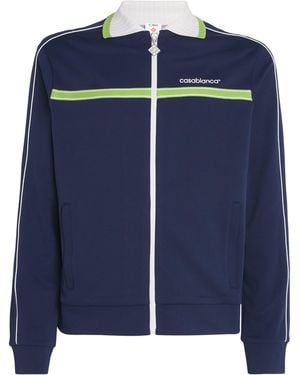 CASABLANCA Piqué Track Jacket - Blue