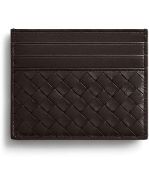 Bottega Veneta Leather Card Holder - Black