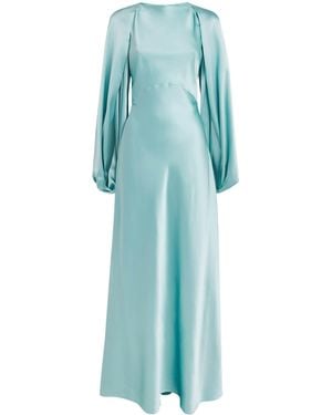 ROKSANDA Silk Kami Maxi Dress - Blue