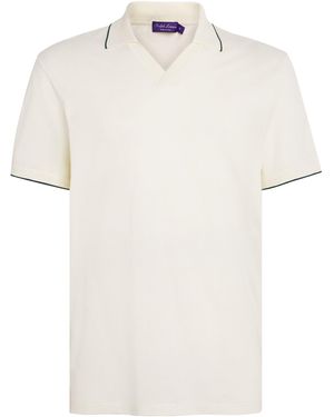 Ralph Lauren X Wimbledon Mercerised Cotton Polo Shirt - White