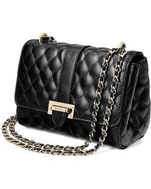 Aspinal of London Small Leather Lottie Cross-Body Bag - Black