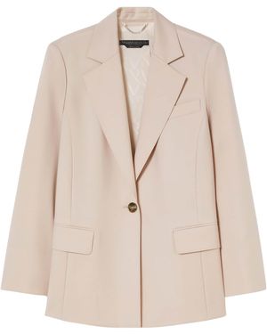 Marina Rinaldi Single-Breasted Aedo Blazer - Natural