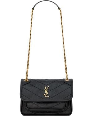 Saint Laurent Mini Niki Shoulder Bag - White
