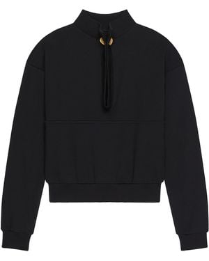 Givenchy Cotton Stand-Collar Sweatshirt - Black