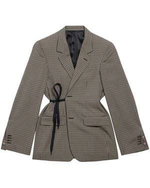 Balenciaga Wrap Blazer - Grey
