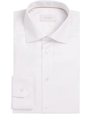 Eton Organic Cotton Elevated Slim-Fit Shirt - White
