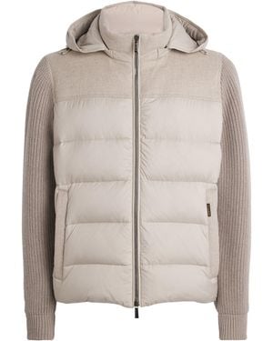 Moorer Down Allori Hybrid Jacket - Natural