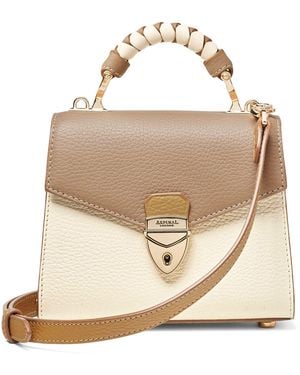 Aspinal of London Mini Mayfair 2 Top-Handle Bag - Natural
