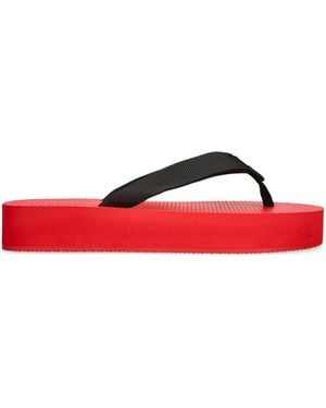 The Row Dune Flatform Sandals - Red