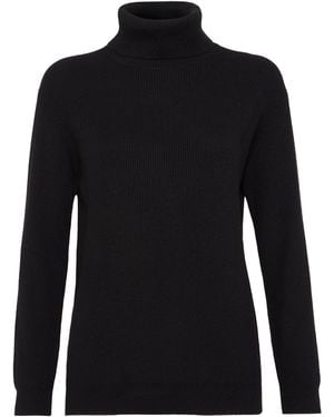 Brunello Cucinelli Cashmere Turtleneck Sweater - Black