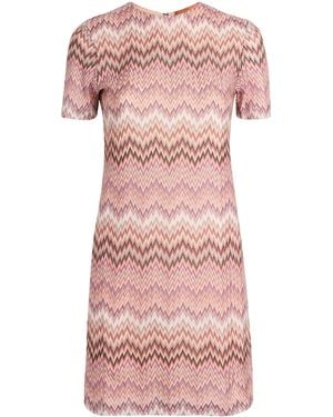 Missoni Zigzag Midi Dress - Pink