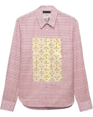 Prada Cotton Printed Shirt - Pink