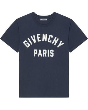 Givenchy Cotton Logo T-Shirt - Blue