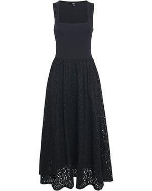 PAIGE Cotton Morel Maxi Dress - Black