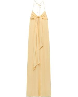 Loewe X Paula's Ibiza Crepe Jersey Maxi Dress - Metallic