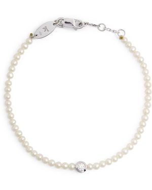 RedLine Diamond And Pearl Bébé Pure Bracelet - White