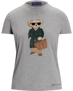 Ralph Lauren Racing Trench Polo Bear T-Shirt - Gray
