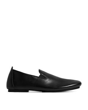 Bottega Veneta Lambskin Slippers - Black