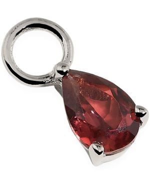 Astrid & Miyu And Garnet Birthstone Earring Charm - Red