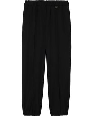 Burberry Wool Twill Sweatpants - Black