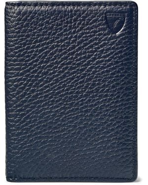 Aspinal of London Leather Folded Card Holder - Blue