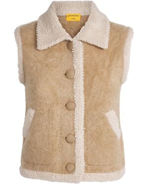 Guest In Residence Cashmere Grizzly Wrangler Vest - Natural