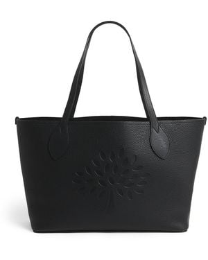 Mulberry Grained Leather Tree Tote Bag - Black