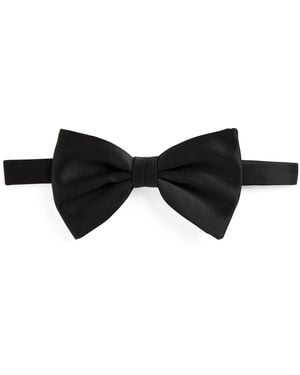 Brioni Pre-Tied Silk Bow Tie - Black