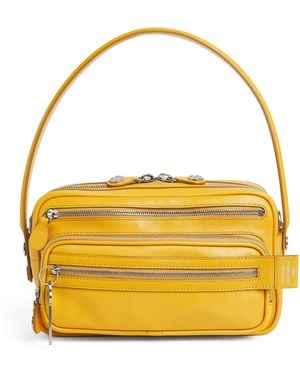 Acne Studios Leather Camero Party Shoulder Bag - Yellow