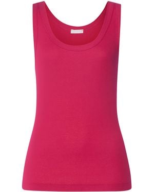 Hanro Cotton-Blend Tank Top - Pink