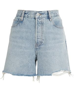 FRAME The Everyday Denim Shorts - Blue
