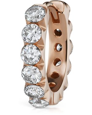 Maria Tash Invisible Set Large Diamond Eternity Hoop Earring - White