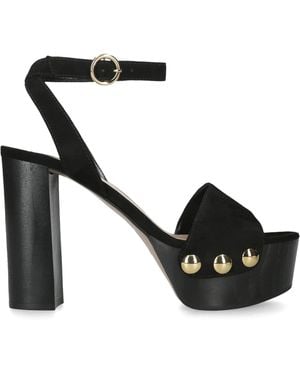 Gianvito Rossi Suede Ardéa Platform Sandals 70 - Black