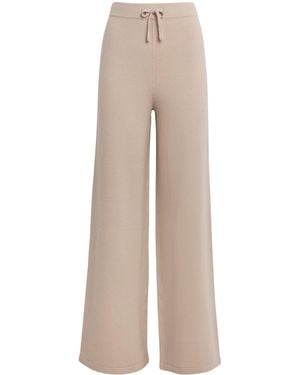 Yves Salomon Merino Wool Straight Trousers - Natural