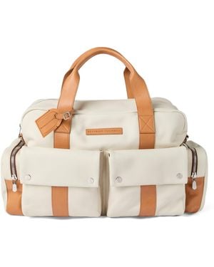 Brunello Cucinelli Leather Leisure Bag - White