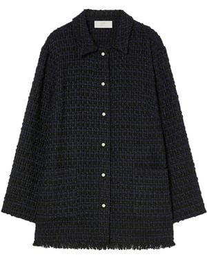 Marina Rinaldi Linen Woven Jacket - Black