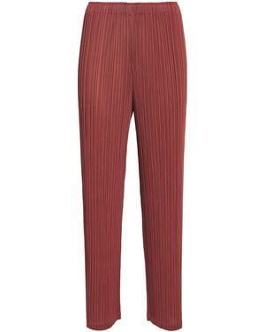 Pleats Please Issey Miyake Monthly Colours May Trousers - Red