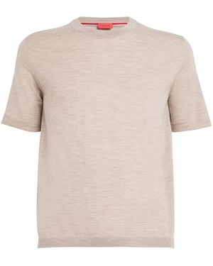 Isaia Wool-Blend T-Shirt - White