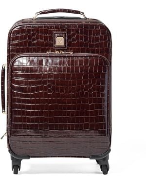 Aspinal of London Connaught Cabin Suitcase - Purple