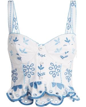 Charo Ruiz Zia Corset Top - Blue