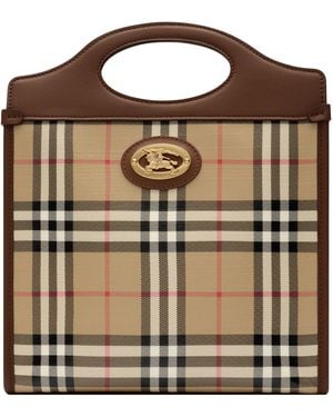 Burberry Small Check Pocket Bag - Brown