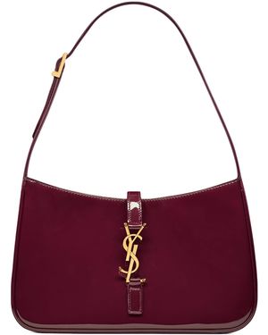 Saint Laurent Le 5 À 7 Shoulder Bag - Purple